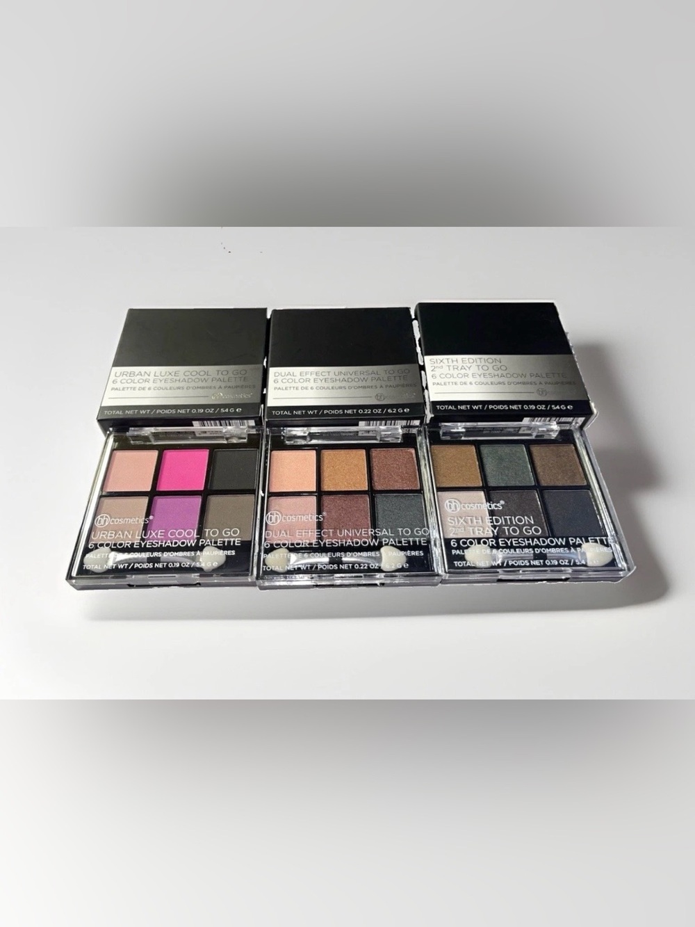 BH Cosmetics Eyeshadow Palette Trio — Pink, Brown, Bronze, Black